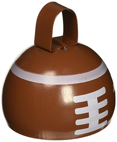 Beistle 1-Pack Football Cowbell for Party Favors, 3-1/4-Inch