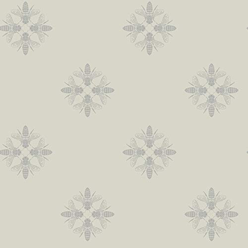 RoomMates Honey Bee Tan Peel and Stick Wallpaper | Removable Wallpaper | Self Adhesive Wallpaper