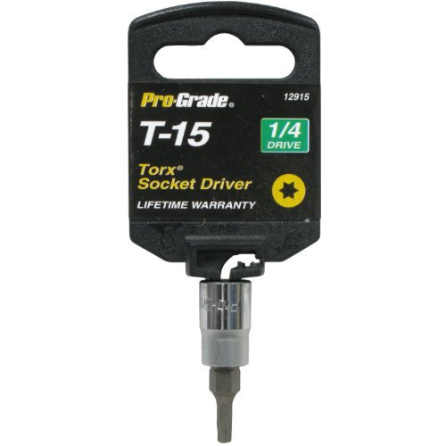 Pro-Grade 12915 1/4-Inch Drive with T15 Internal Torx Socket