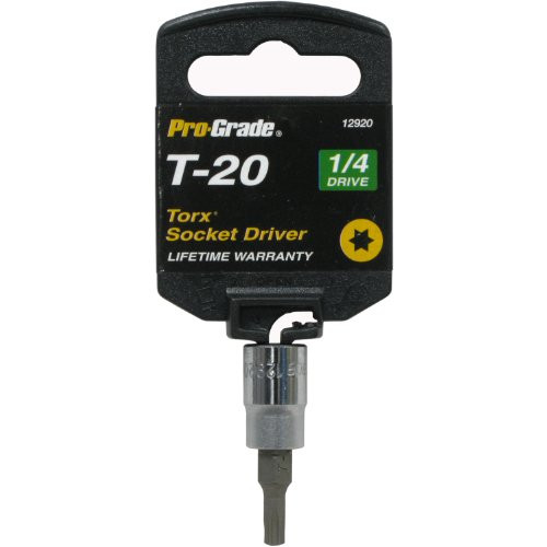 Pro-Grade 12920 1/4-Inch Drive with T20 Internal Torx Socket