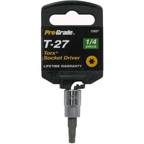Pro-Grade 12927 1/4-Inch Drive with T27 Internal Torx Socket