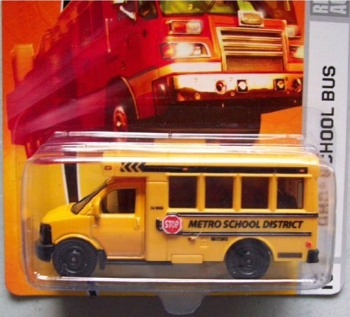 Matchbox City Action GMC School Bus Yellow Detailed Diecast #42 Scale 1/64 Collector