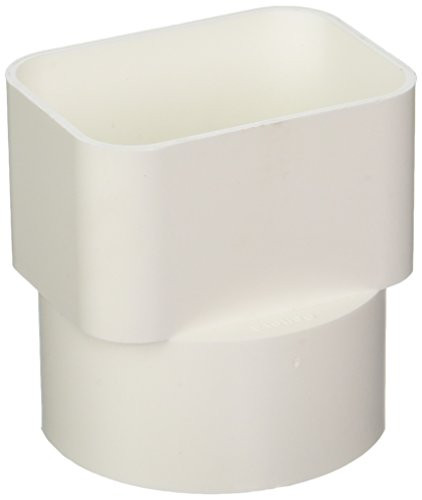 Genova Products S45233 Styrene Downspout Adapter, 2" x 3" x 3"