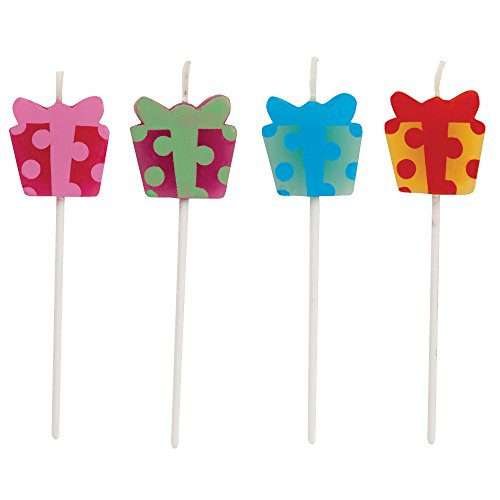 Creative Converting Cake Candle, 3", Multicolored