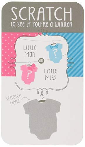 Creative Converting Little Man or Little Miss Scratch Cards, One Size, Multicolor