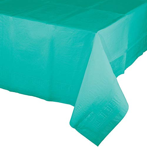 Creative Converting TABLECOVER 54"X 108" TIS/POLY, 54" x 108", Teal Lagoon