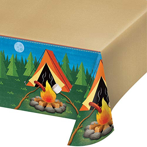 Camping Plastic Tablecloths, 3 ct