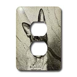 3dRose lsp_4623_6 German Shepherd 2 Plug Outlet Cover