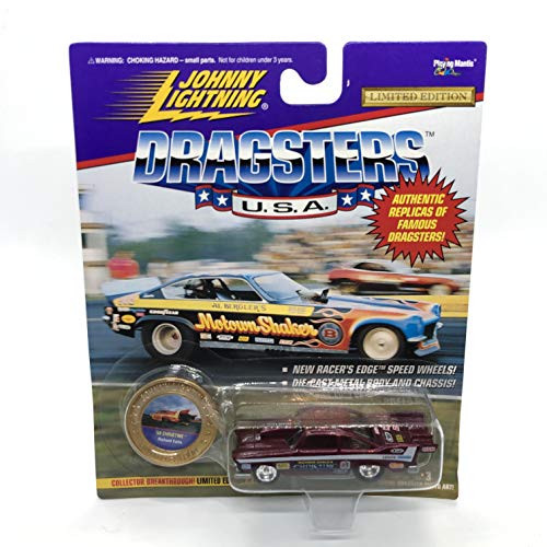 Johnny Lightning Richard Earle's '56 Christine (Maroon) Dragsters USA Series 3 Limited Edition 1995 Playing Mantis 1:64 Scale Authentic Replicas of Famous Dragsters Die Cast Vehicle