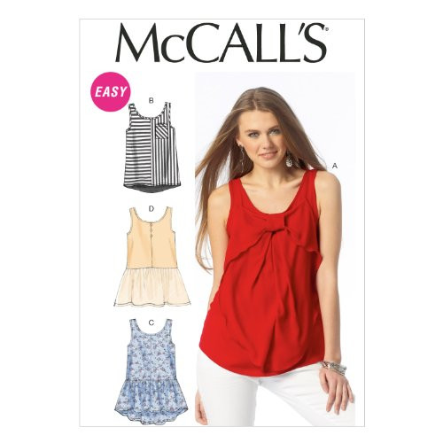 McCall Pattern Company M6928 Misses Tops and Tunics, Size Y