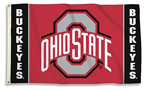 NCAA Ohio State Buckeyes 3-by-5-foot Flag NCAA Ohio State Buckeyes 3-by-5-foot Flag