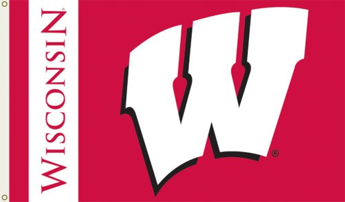 NCAA Wisconsin Badgers 3-by-5-foot Flag
