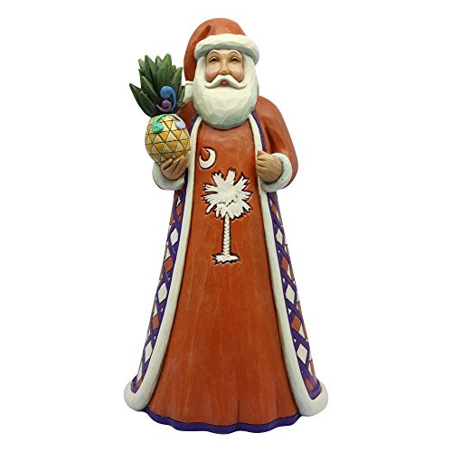 Enesco Jim Shore Heartwood Creek South Carolina Santa, 7.25 Stone Resin Figurine Multicolor Enesco Jim Shore Heartwood Creek South Carolina Santa, 7.25 Stone Resin Figurine Multicolor