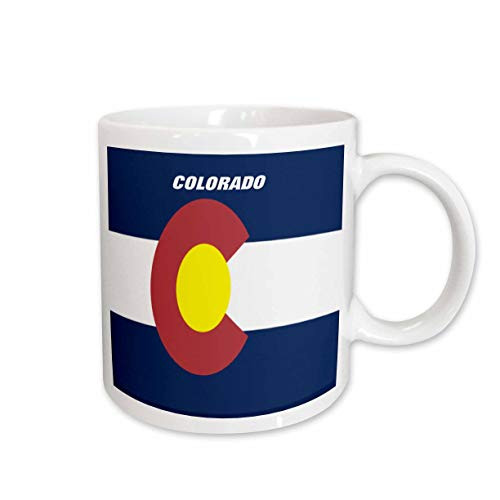3dRose State Flag of Colorado Ceramic Mug, 11-Ounce 3dRose State Flag of Colorado Ceramic Mug, 11-Ounce