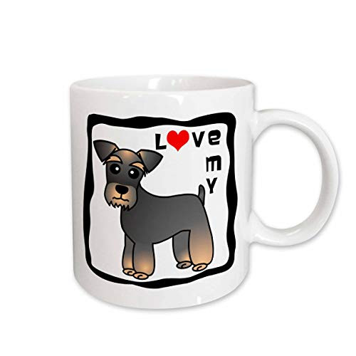3dRose mug_40891_1 I Love My Miniature Schnauzer Dog Banded Brown Base Coat (Salt and Pepper) Red Heart Ceramic Mug, 11-Ounce 3dRose mug_40891_1 I Love My Miniature Schnauzer Dog Banded Brown Base Coat (Salt and Pepper) Red Heart Ceramic Mug, 11-Ounce