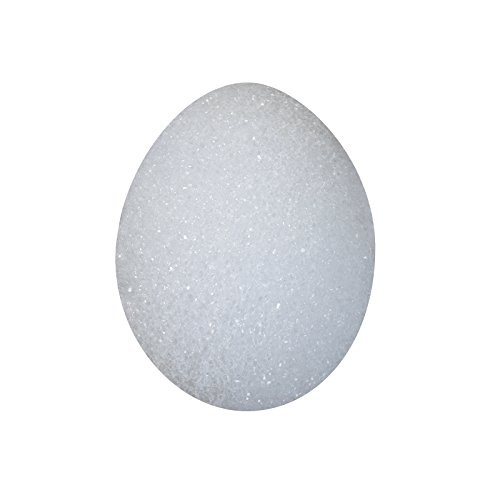 FloraCraft Styrofoam 6 Piece Egg 1.8 Inch x 2.5 Inch White