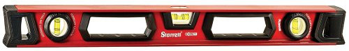 Starrett Exact KLIX24-1-N Aluminum I-Beam Magnetic Level with 3 Plastic 360° Vials, 24" Length
