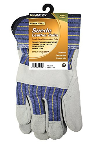 Magid TB625ET Duramaster Select Cow Split Leather Palm with Poly Safety Cuff, Medium