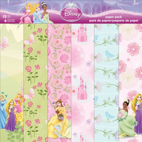 Sandylion Disney Paper Pack, 12 by 12-Inch, Princess