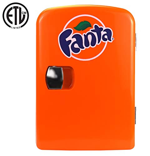 Coca-Cola FA04 6 Can AC/DC Electric Cooler by Koolatron (4.2 Quarts/4 Liters), Orange