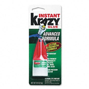Krazy Glue Advanced Formula, Extra Strong, Durable, Precision Tip-0.18 oz