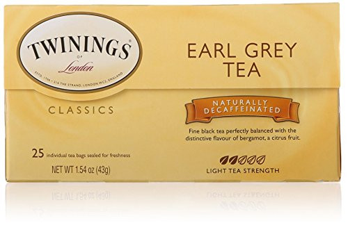 Twinings of London Earl Grey Black Tea Bags, 25 Count