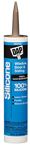 Dap 8647 100% Silicone Wd&S Bronze Raw Building Material, 9.8 oz