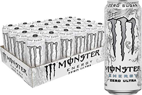Monster Energy Zero Ultra, Sugar Free Energy Drink, 16 Ounce (Pack of 24) Monster Energy Zero Ultra, Sugar Free Energy Drink, 16 Ounce (Pack of 24)