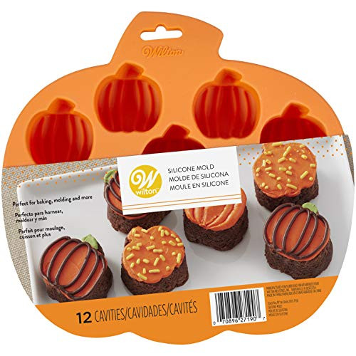 Wilton Mini Silicone Pumpkins Mold - 12 cavity NEW