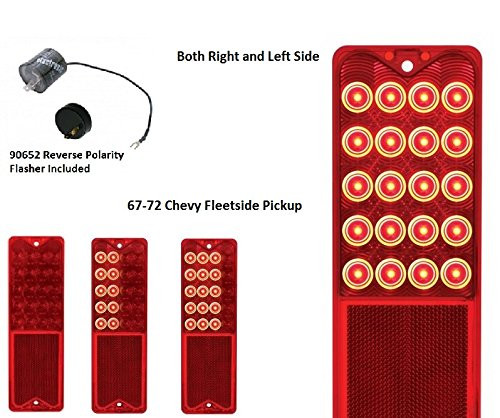 United Pacific Industries CTL6721SEQ 1967-1972 Chevy Sequential Tail Light, 1 Pack
