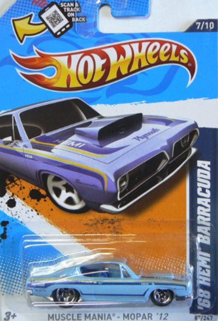 Hot Wheels Muscle Mania '12 '68 Hemi Barracuda 7/10 Hot Wheels Muscle Mania '12 '68 Hemi Barracuda 7/10