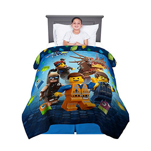 Franco Kids Bedding Super Soft Reversible Comforter, Twin/Full Size 72" x 86", Lego Movie 2 Franco Kids Bedding Super Soft Reversible Comforter, Twin/Full Size 72" x 86", Lego Movie 2
