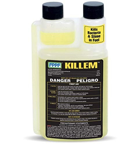 FPPF 00119 KILLEM BIOCIDE 16 OZ. BOTTLE, TREATS 1920 GALLONS OF DIESEL FUEL PER BOTTLE