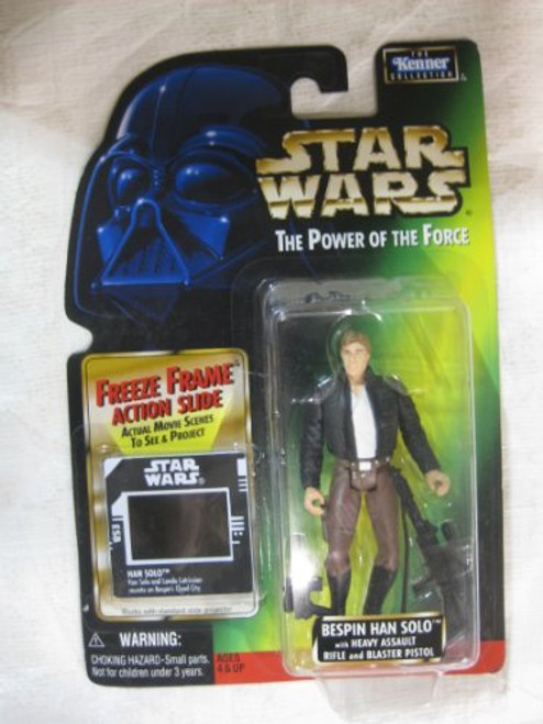 Star Wars, The Power of the Force Green Card, Bespin Han Solo Action Figure, 3.75 Inches Star Wars, The Power of the Force Green Card, Bespin Han Solo Action Figure, 3.75 Inches