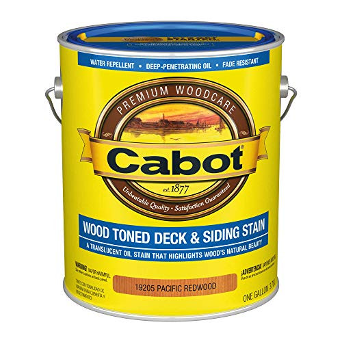 Cabot 140.0019205.007 Wood Toned Low VOC Deck & Siding Stain, Gallon, Pacific Redwood Cabot 140.0019205.007 Wood Toned Low VOC Deck & Siding Stain, Gallon, Pacific Redwood