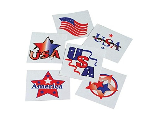 2 Set of 144 US Toy Company Temporary Patriotic Tattoos Bundled by Maven Gifts