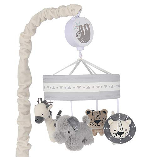 Lambs & Ivy Animal Jungle Musical Baby Crib Mobile Soother Toy - Multicolor Lambs & Ivy Animal Jungle Musical Baby Crib Mobile Soother Toy - Multicolor