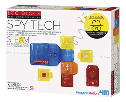 4M Logiblocs E-Building Blocks System Spy Tech Kids Science Kit