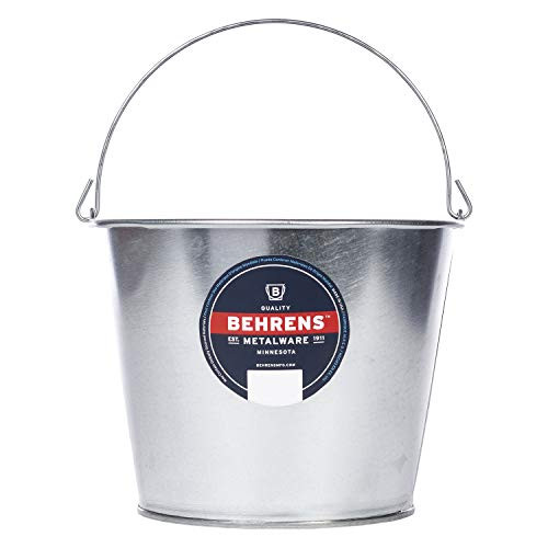 Behrens 1205GS Galvanized Steel Utility Pail, 5 - Quart, Silver Behrens 1205GS Galvanized Steel Utility Pail, 5 - Quart, Silver