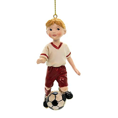 Kurt Adler 4-Inch Soccer Girl Christmas Ornament