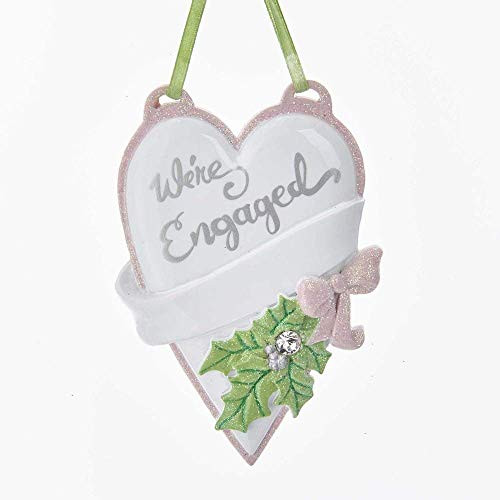 Kurt Adler We're Engaged Heart Ornament