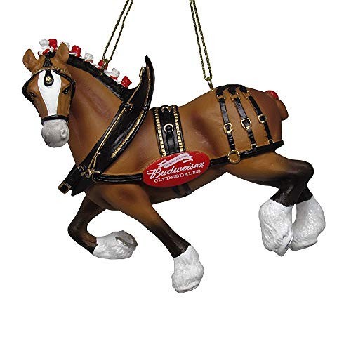 Kurt Adler 4.75" Budweiser Clydesdale Horse Molded Ornament Standard