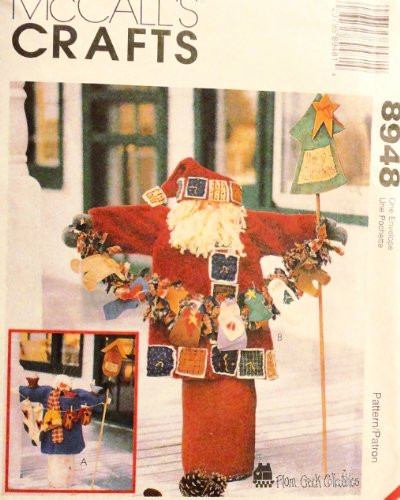 OOP Mccall's Craft Pattern 8948. Snowman & Santa Outdoor Decorations. A MUST SEE!!