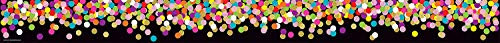 Teacher Created Resources Colorful Confetti on Black Straight Border Trim (TCR8797)