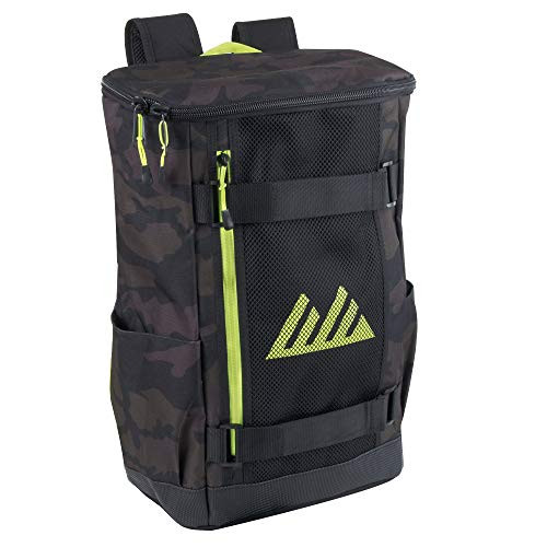 Skateboard Backpacks for Boys, Men, and for School  Multipurpose Skater Backpacks with Straps (Black & Yellow)
