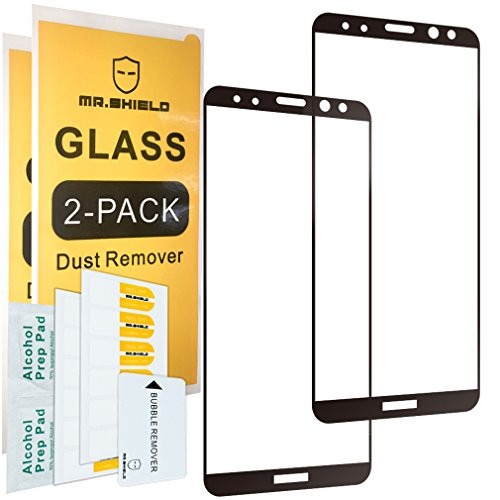 [2-Pack]-Mr Shield for Huawei Mate 10 Lite [Tempered Glass] [Full Cover] Screen Protector with Lifetime Replacement Warranty