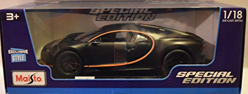 Special Edition Maisto Black 1:18 Scale Bugatti Chiron Sport die-cast