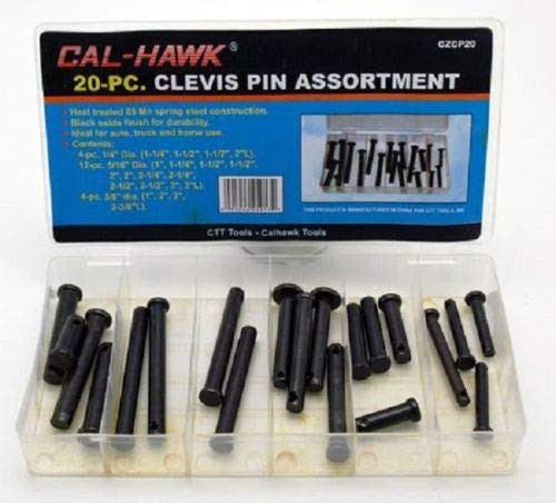Cal Hawk Tools CZCP20 20 Piece Clevis Pin Assortment