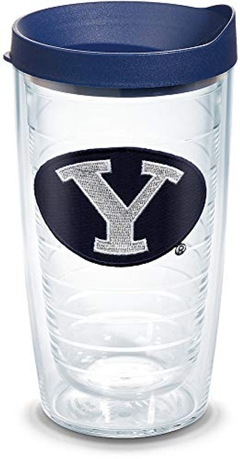 Tervis BYU Cougars Logo Tumbler with Emblem and Navy Lid 16oz, Clear Tervis BYU Cougars Logo Tumbler with Emblem and Navy Lid 16oz, Clear