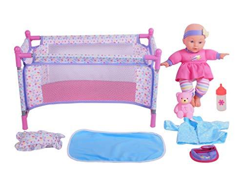 DREAM COLLECTION 12" Baby Doll Care Gift Set with Playpen